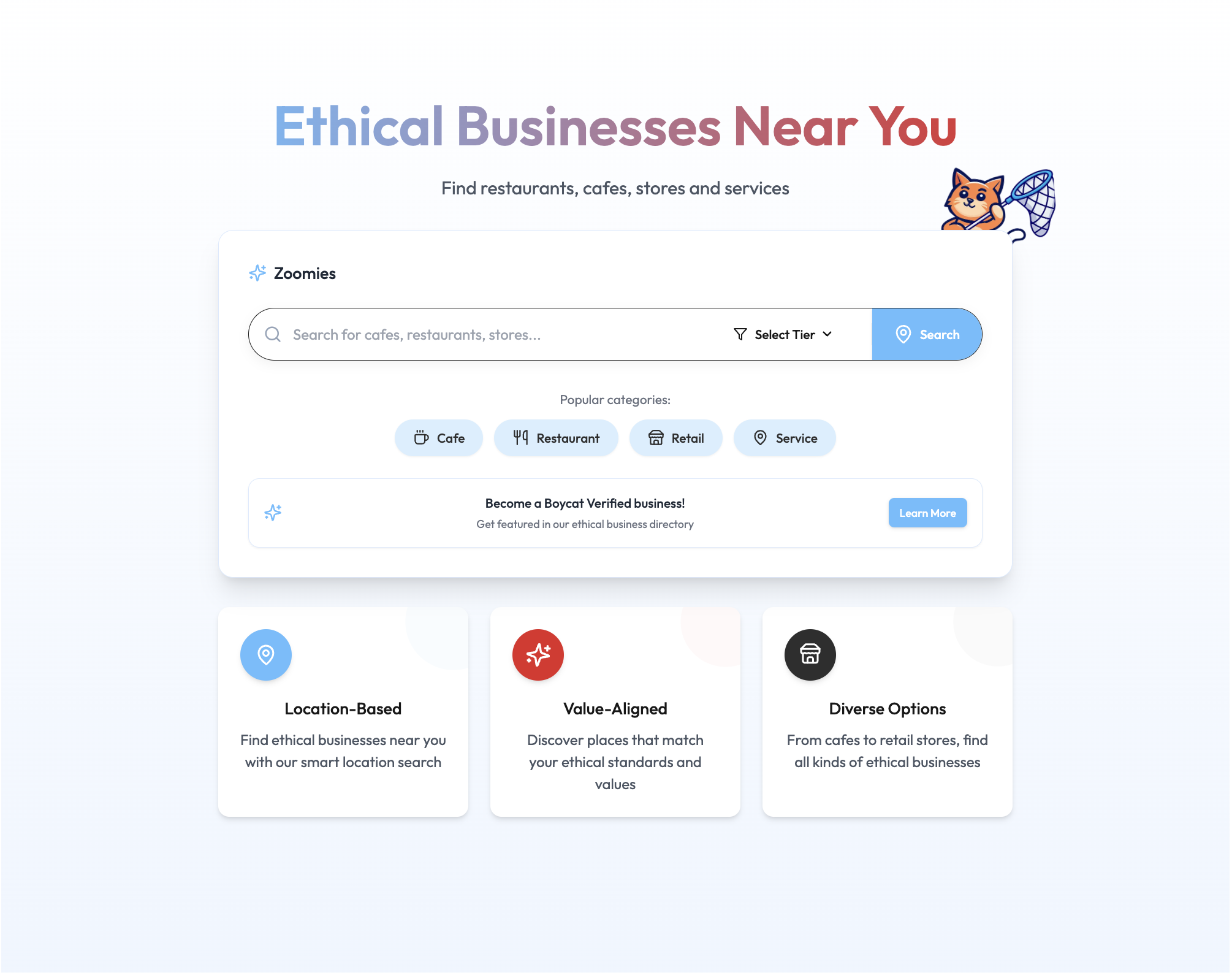 Zoomies Map Interface